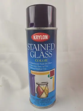 9025 Krylon Vintage New Old Stock Stained Glass Purplspray Paint 6 Oz Sealed 1 2000