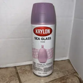 9051 Krylon Sea Glass Spray Paint Rose 9051- 12 Ounce Discontinued Diy Easter Pink