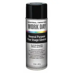 A04402007 Krylon 12 Pack General Purpose Spray Paint Flat Black Solvent Based 10oz