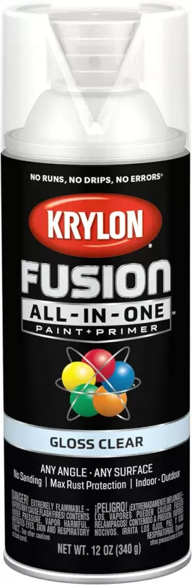 K02705007 Krylon Industrial Products Group 2705 Fusion All-in-one Spray Paint For Indoor/outdoor Use Gloss Cl
