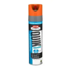 Qt0390500 Krylon Industrial Inverted Marking Paint 25 Oz. Orange Water -based