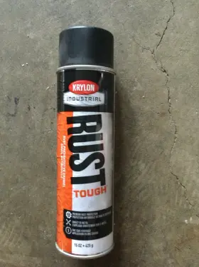 K00789007 Krylon Pack Of 6 Rust Tough Preventive Enamel Flat Black 15oz