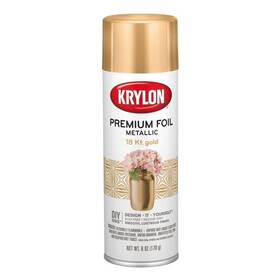 Krylon K01000a Metallic Spray Paint Gloss 18 Kt Gold 6 Oz