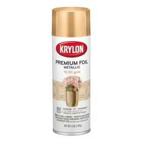 K01000a Krylon Metallic Spray Paint Gloss 18 Kt Gold 6 Oz