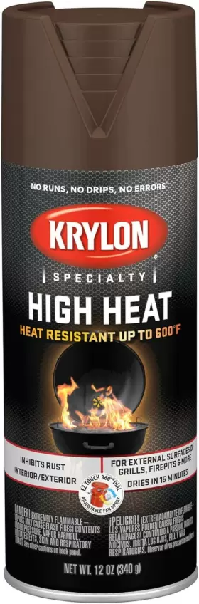 K01709077 Krylon High Heat Spray Paint 12 Ounce Pack Of 1 Brown