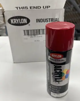 K02101a07 Krylon Industrial Spray Paint Cherry Red Gloss 12 Oz Box Of 6