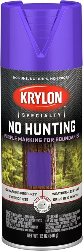 K02510777 Krylon Spray Paint 12 Fl Oz Pack Of 1 No Hunting Purple Ounce