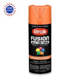 Krylon K02718007 Fusion All-in One Spray Paint 12 Oz Popsicle Orange Adhesive