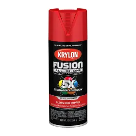 K02720007 Krylon All In One Spray Paint 12oz Red Pepper 5x Stronger Adhesion Rust Prote