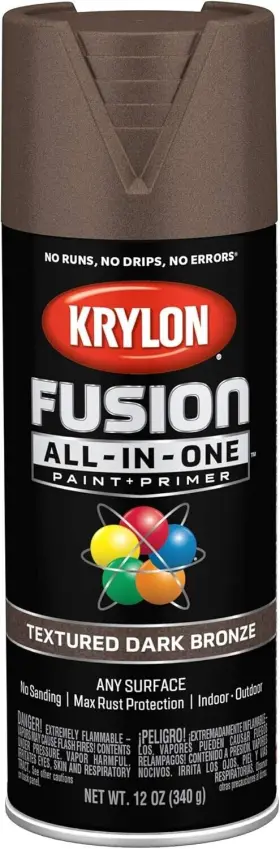 K02778007 Krylon 12 Oz Dark Bronze Fusion All-in-one Paint And Primer Spray