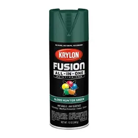 K02789007 Krylon Hunter Green Spray Paint 12 Ounce Indoor Outdoor Strong Adhesion No Peel