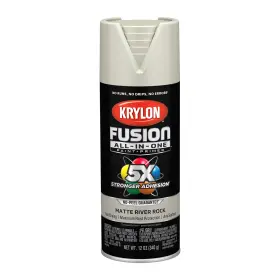 K02794007 Krylon All In One Spray Paint 12 Ounce River Rock Indoor Outdoor Durable Adhe