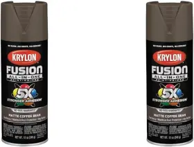 K02900007 Krylon Fusion All-in-one Matte Coffee Bean 12 Oz. Pack Of 2