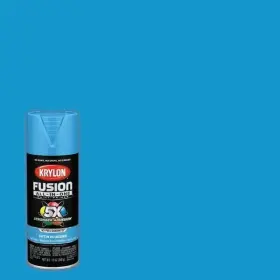 K02941007 Krylon 12 - Fusion All-in One Oz. Satin Spray Paint Bluebird
