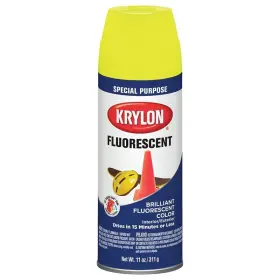 K03104888 Krylon Fluorescent Spray Paint 11 Oz Can 25 Sq-ft Coverage Area Sol