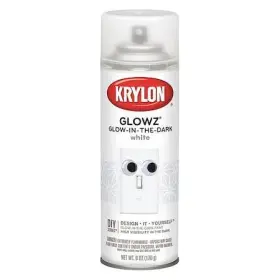K03152007 Krylon Glow-in-the-dark Spray Paint White Gloss 6 Oz