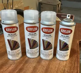 K03800000 Krylon 4 New Cans Glitter Blast Clear Sealer Read Description