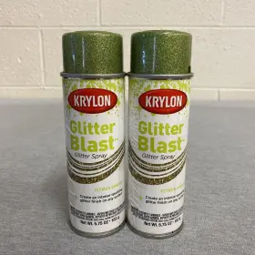 K03808a00 Krylon Glitter Blast Spray Paint Citrus Dream Green Lot Of 2