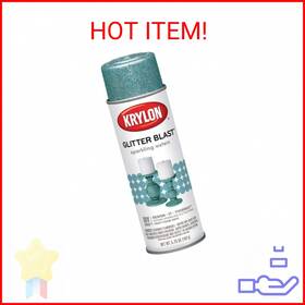 Krylon K03810a00 Glitter Blast Spray Paint For Craft Projects Sparkling Waters Bl