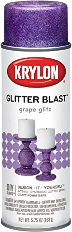 K03813a00 Krylon Glitter Blast Spray Paint Grape Glitz 5.75 Oz