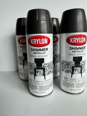 K03926000 Krylon 4 Black Shimmer Metallic Paint 11.5 Ounces