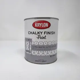 K04204000-14 Krylon Chalky Finish Paint Misty Gray 32 Fl Oz Fast Drying No Primer Needed
