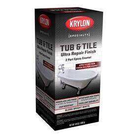 Krylon K04501007 Tub And Tile Ultra Repair Finish Paint Kit Bright White
