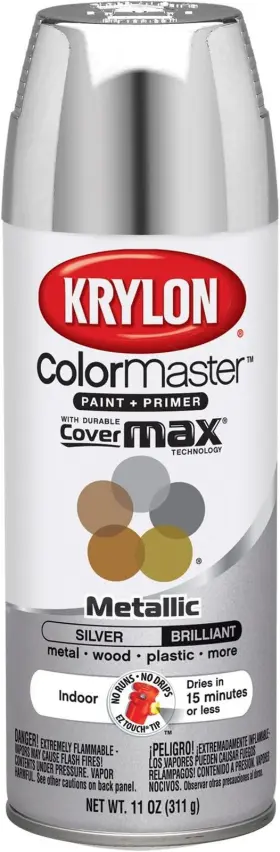 K05151102 Krylon Metallic Silver Rust Oleum Automotive Custom Lacquer Spray Paint 11 Oz Art New