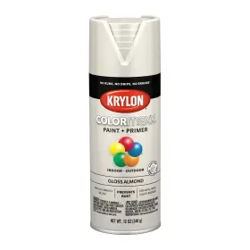 K05500007 Krylon Colormaxx Gloss Almond Spray Paint 12 Ounce Indoor Outdoor Use