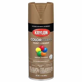 K05559007 Krylon Colormaxx Satin Brown Boots 12oz Fast Dry Paint For All Surfaces K05559007 Krylon Colormaxx Satin Brown Boots 12oz Fast Dry Paint For All Surfaces