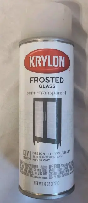K09040 Krylon Frosted Glass Spray Paint 12 Oz White