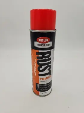 K10649007 Krylon Industrial Rust Tough Enamel Spray Paint Fluorescent Red