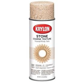 Krylon K18203 Coarse Stone Texture 12 Ounce Pack Of 1 Travertine Tan
