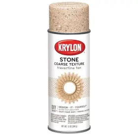 K18203 Krylon Coarse Stone Texture 12 Ounce Pack Of 1 Travertine Tan K18203 Krylon Coarse Stone Texture 12 Ounce Pack Of 1 Travertine Tan