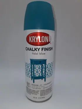Krylon Products 724504041115 Chalky Finish Tidal Blue 4111 Spray Paint 12 Oz New