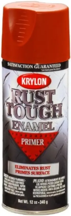 Rta9204 Krylon Rust Tough Ruddy Brown Primer 12 Oz Fast Drying Automotive Paint