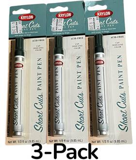 Krylon Scp-911 Short Cuts Hunter Green Paint Pens 1/3 Fl Oz Lot Of 3 Nos