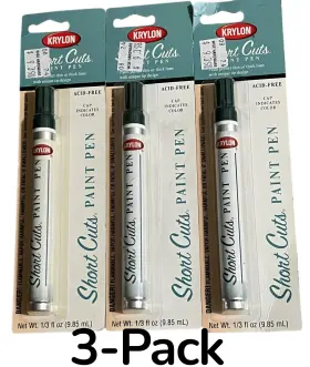 Scp-911 Krylon Short Cuts Hunter Green Paint Pens 1/3 Fl Oz Lot Of 3 Nos
