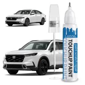 Nh-883p Labnna 762221235684 Platinum White Pearl Touch Up Paint For Honda-exact Match 2 In 1 Tou