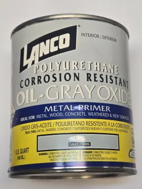 Lanco 728594005057 Polyurethane Corrosion Resistance Paint Metal Primer Gray 1-quart Oil Base