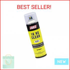 Lauco 57067 1k Hs Gloss Clear 13 Oz. Automotive Aerosol Spray Paint Can - Acrylic Clea