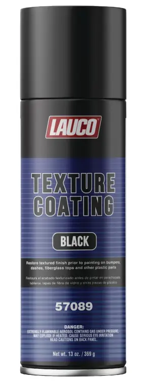 57089 Lauco Texture Coating Black 13oz Aerosol Spray Can - For Automotive And Industrial