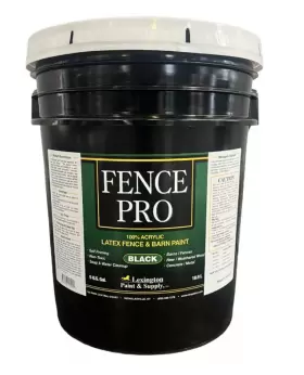 Lexington 641024132215 121 5 Gal. Black Fence Pro Acrylic Latex Paint