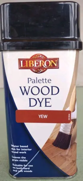 Liberon 022640000252 Palette Wood Dye Water Based Stain Yew 250ml