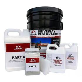 Like-nu 445018270282 600 Sq. Ft. Driveway Spray On Concrete Mix/resurfacer