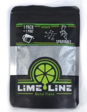 Lime Line 860005857432 Sprayable Automotive Metal Flake For Custom Paint