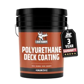 46043 Liquid Rubber Polyurethane Deck Coating 10x Stronger Than Traditional Paint And S