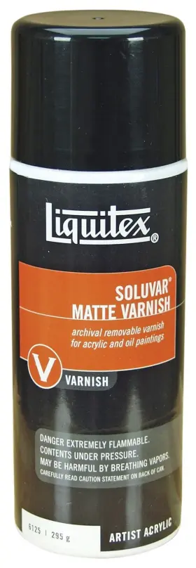 Liquitex 094376945942 Professional Soluvar Matte Varnish 295g 10.4-oz Aerosol Spray