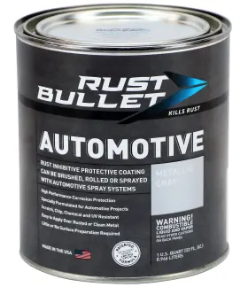 Rba53  Llc. Rust Bullet Bsq Blackshell Preventative And Protective Coating Paint 1 Qua