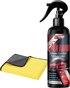 Luxfinish 797606646441 Pro-grade Sio2 Ceramic Coating Spray 6.8 Oz - Super Hydrophobic Water Beading &
